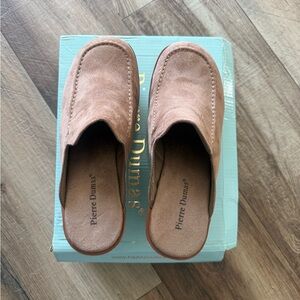 Pierre Dumas Taupe Cloggin' Away Mules